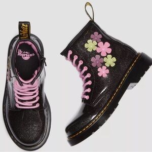 GLITTER & FLOWER DOC MARTENS rare style